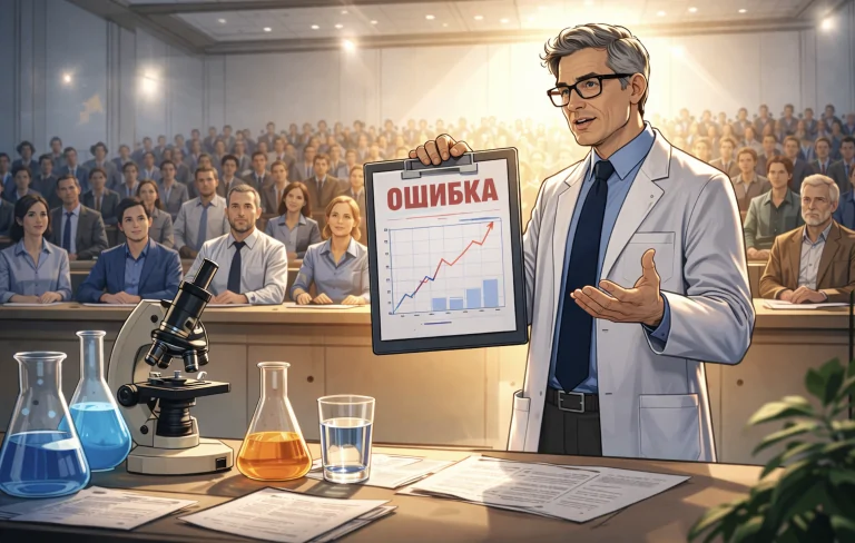 признание ошибки ученым